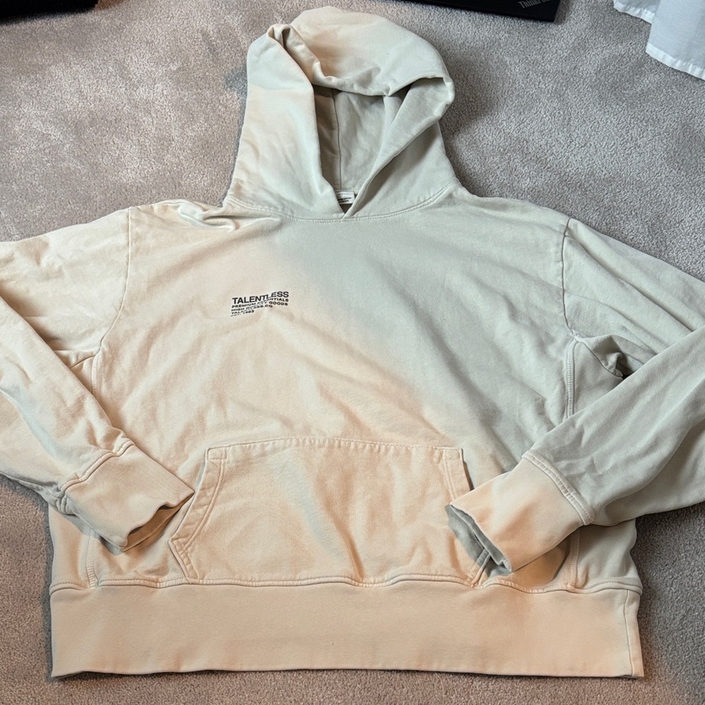 TALENTLESS Beige Hoodie